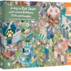 A Day in Cat Town with sweet Kittens Fish & Candies Puzzle