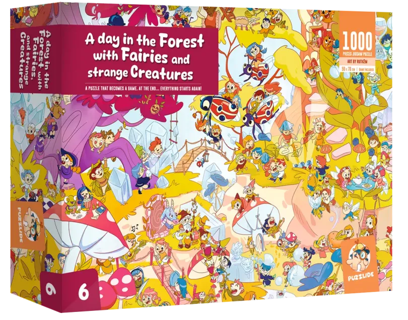 A Day in the Forest with Fairies & Strange Creatures Puzzle