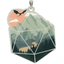 A D20 Scene Keychain