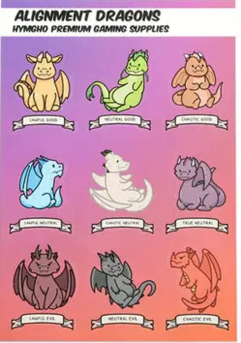 Alignment Dragons Sticker Set