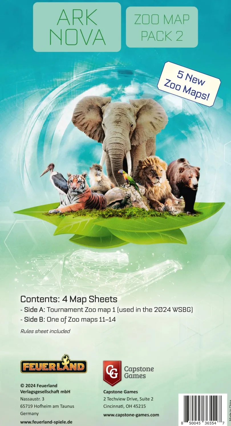 Ark Nova Zoo Map Pack 2
