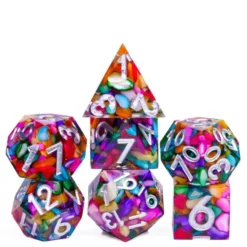 A Role Playing Dice Set Colorful Shell Dice