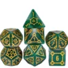 A Role Playing Dice Set - Huge Dice Green Jade D6:25mm）