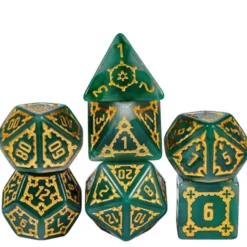 A Role Playing Dice Set - Huge Dice Green Jade D6:25mm）