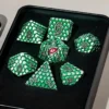 A Role Playing Dice Set: Metallic - Dragon Scale Green