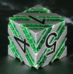 A Role Playing Dice Set Metallic - Borg