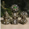 A Role Playing Dice Set Metallic - Dragon Scale Bronze