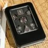 A Role Playing Dice Set Metallic - Dragon Scale Dark Brown