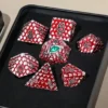 A Role Playing Dice Set Metallic - Dragon Scale Red