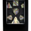 A Role Playing Dice Set Metallic - Gold Rainbow