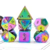 A Role Playing Dice Set Metallic - Metal - Rainbow