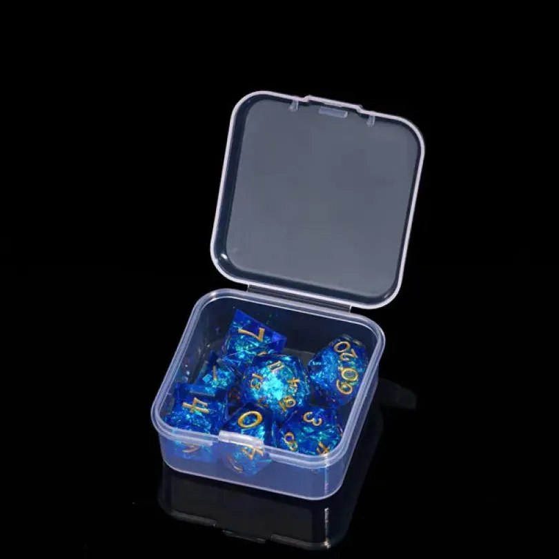 A Role Playing Dice Set Mini Blue Sharp 115 15 Mm Dice