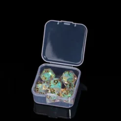 A Role Playing Dice Set Mini Whitegold Sharp 115 15 Mm Dice
