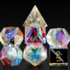 A Role Playing Dice Set - Prismatic Glass Dice