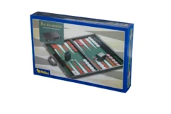 Backgammon Green Tournament Size, Synthetic Leather (1715)