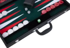 Backgammon 21 Gron Vit Och Rod