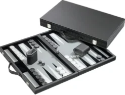 Backgammon Medium Grey imitation leather (1731)