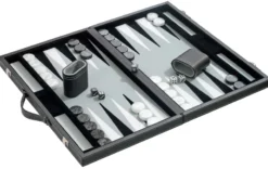 Backgammon Medium Grey imitation leather (1731)