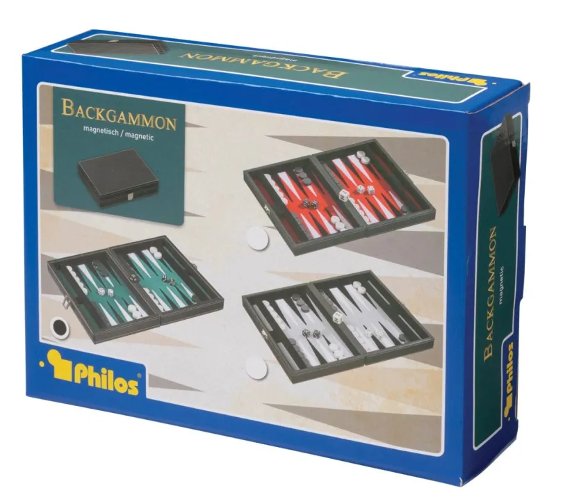 Backgammon Tinos Magnetic Grey 1712 Philos