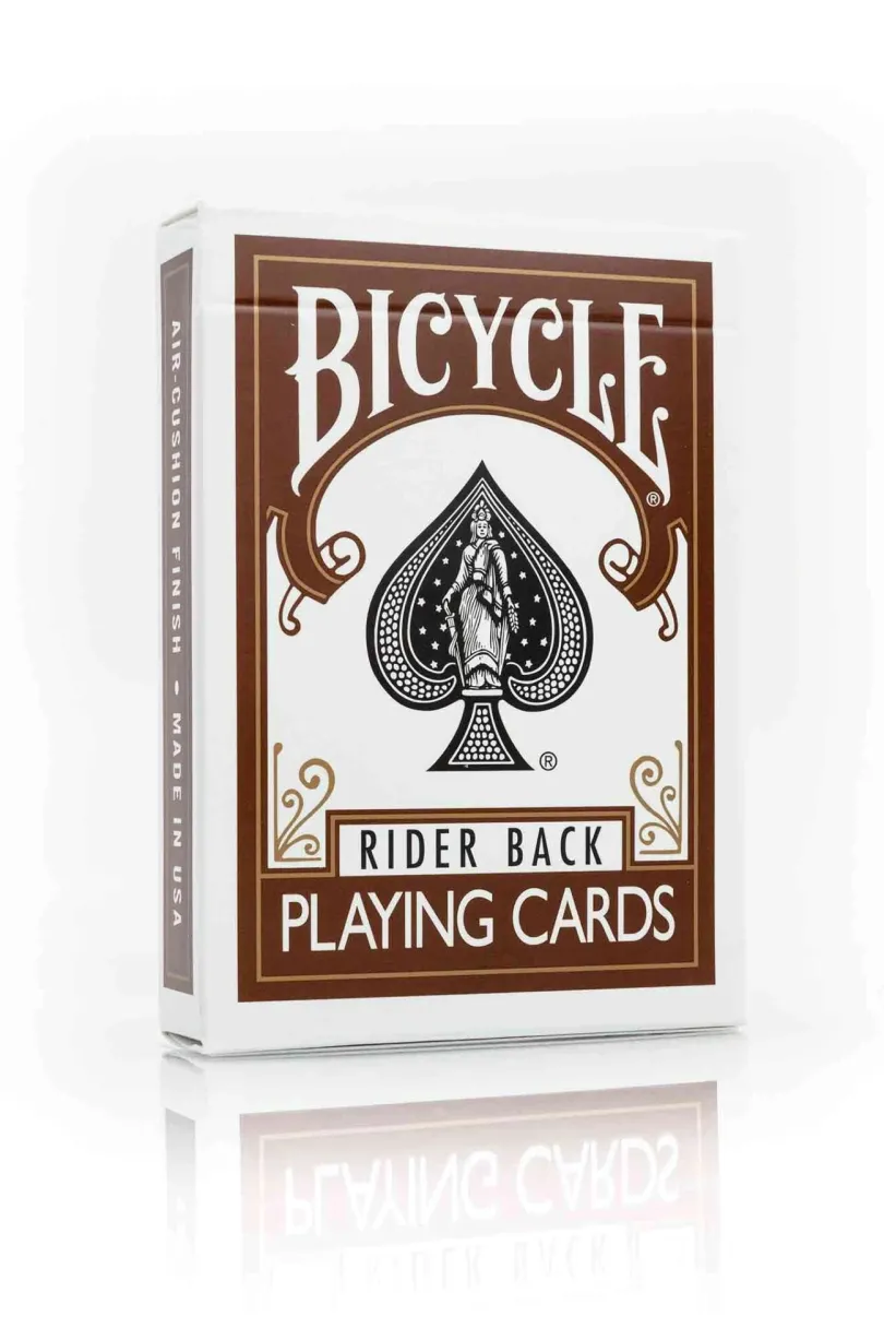 Bicycle Brown Rider Back cards