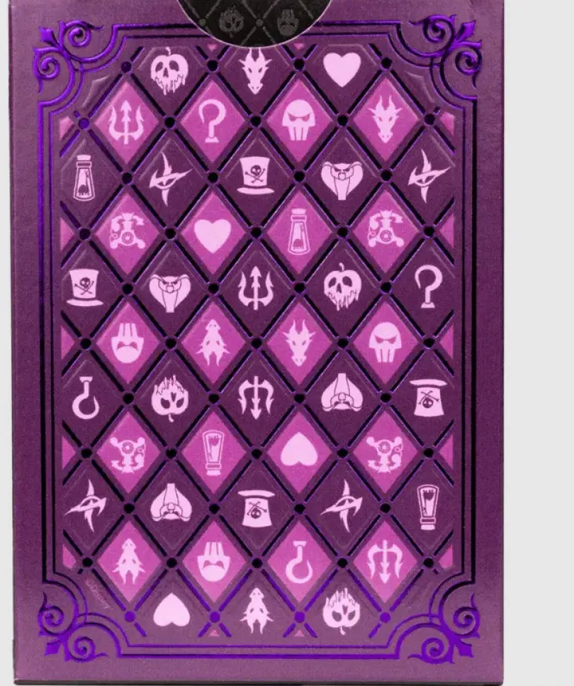 Bicycle Disney Villains Purple playing cards