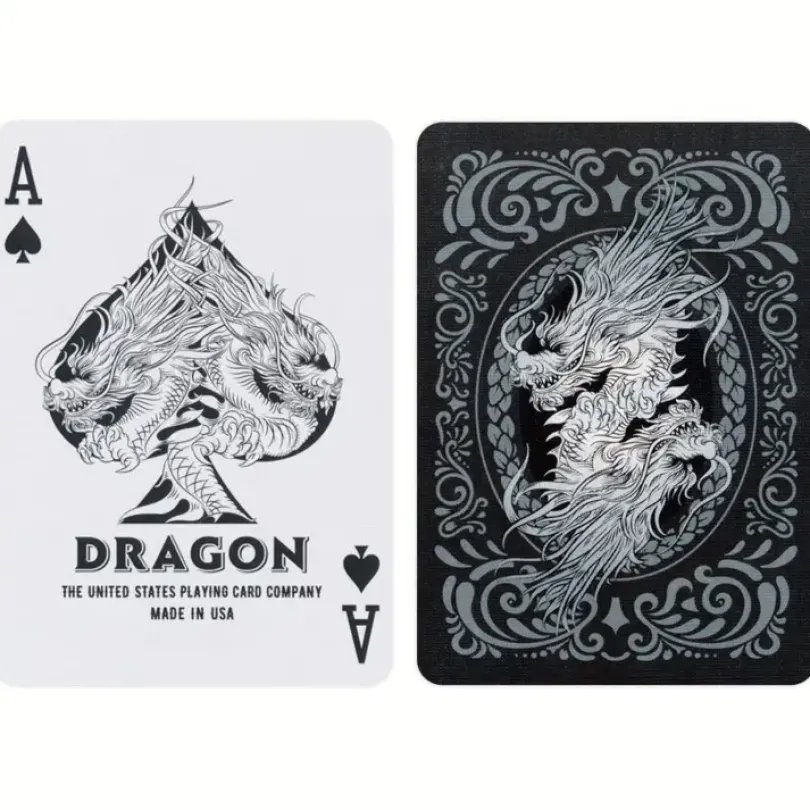 Bicycle Dragon playing cards (Black)