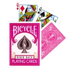 Bicycle Fuchsia Rider Back cards
