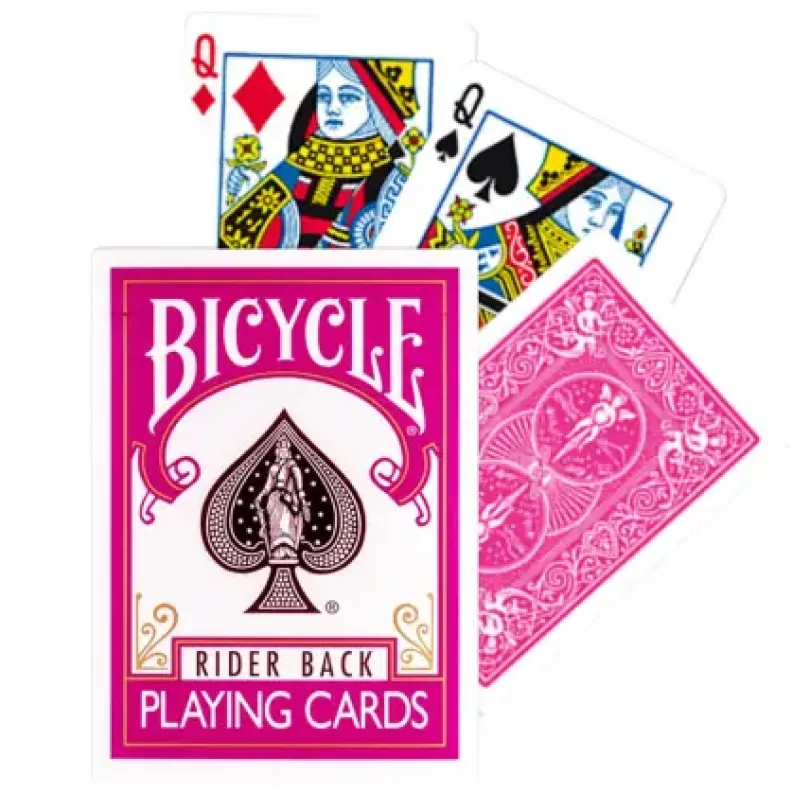 Bicycle Fuchsia Rider Back cards