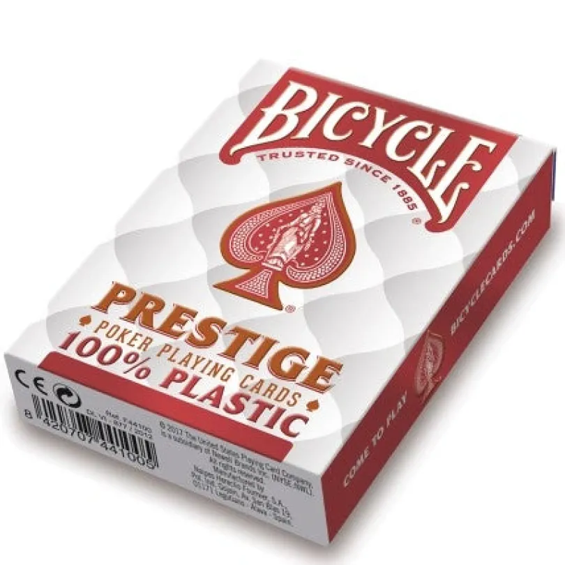 Bicycle Prestige Jumbo Poker Cards Red Or Blue 100 Plastic