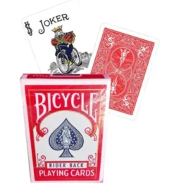Bicycle Rider Back 808 black seal playing cards blue or red