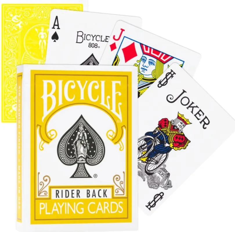 Bicycle Rider Back playing cards (Yellow)