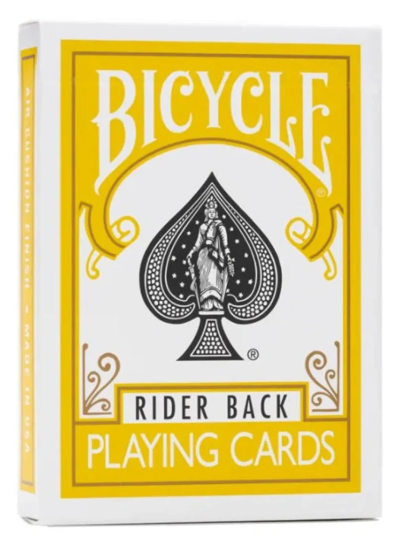 Bicycle Rider Back playing cards (Yellow)