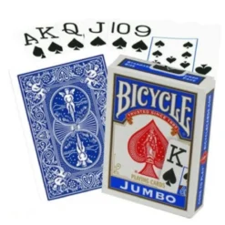 Bicycle Rider Jumbo poker cards (Blue or red)