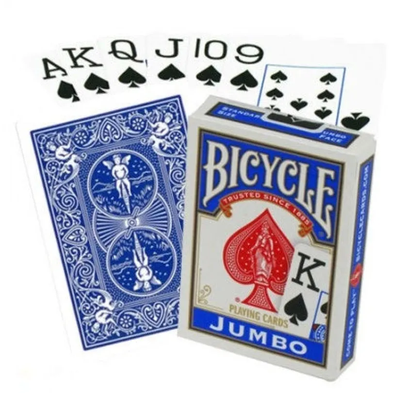 Bicycle Rider Jumbo poker cards (Blue or red)