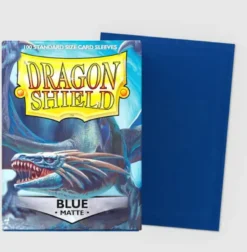 Blue Matte Sleeves Standard Size 100 Dragon Shield