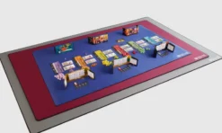 Board Game Table Playmat - Medium Burgundy (91x152cm)