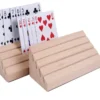 Card Holder Pyramid Double Beech Wood