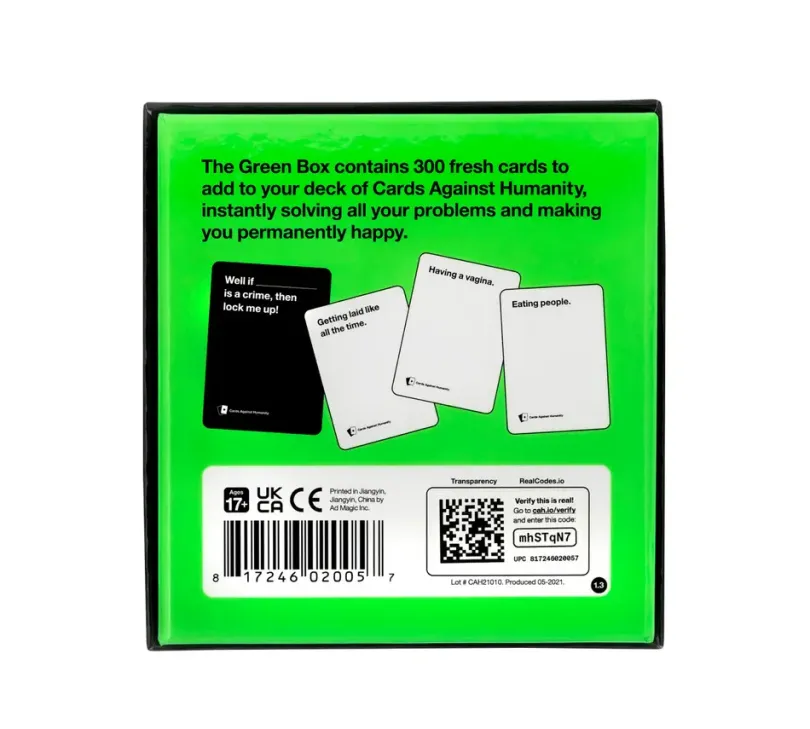 Cards Against Humanity: Green Box Expansion
