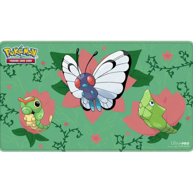 Caterpie Evolutions Stitched Playmat for Pokémon
