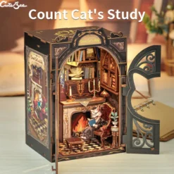 Cat's Study - Book Nook Kit - CuteBee