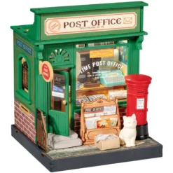 Century Post Office - DIY Miniature House, Bookshelf Decoration Kit - Rolife