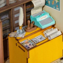 Century Post Office - DIY Miniature House, Bookshelf Decoration Kit - Rolife