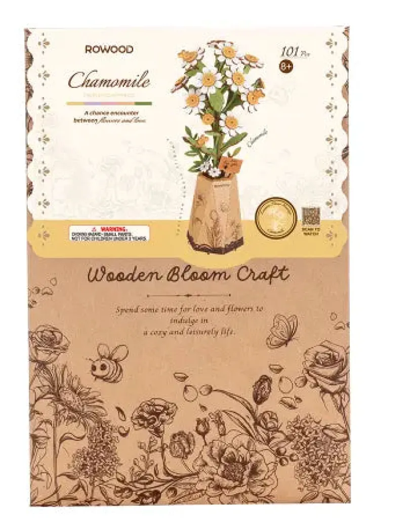 Chamomile Wooden Flower Bouquet Rowood Rolife