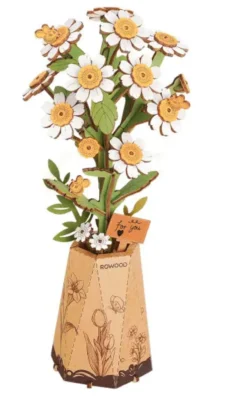 Chamomile Wooden Flower Bouquet Rowood Rolife