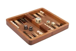 Chess Backgammon Checkers Set, travel, field18 mm, magnetic (2517)