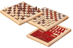 Chess checkers set, wooden box, field 35 mm (2803)