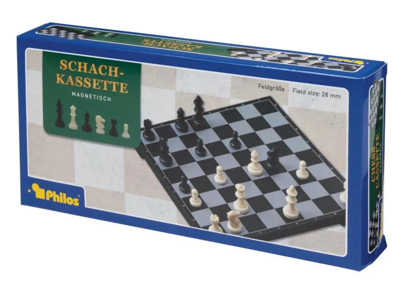 Chess, plastic, field 28 mm, magnetic (2737)