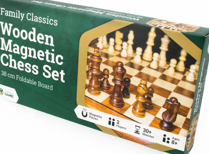 Classics Wooden Magnetic Chess Set 38 cm