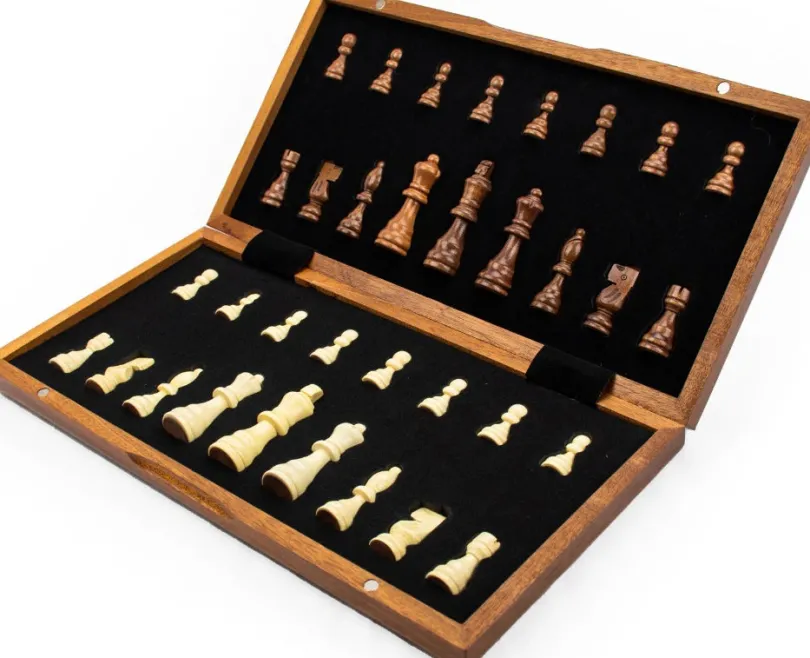 Classics Wooden Magnetic Chess Set 38 cm