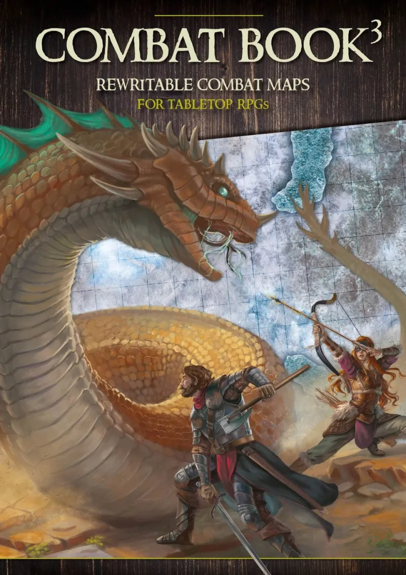 Combat Book 3 Fantasy Rewritable Combat Maps for Tabletop RPGs